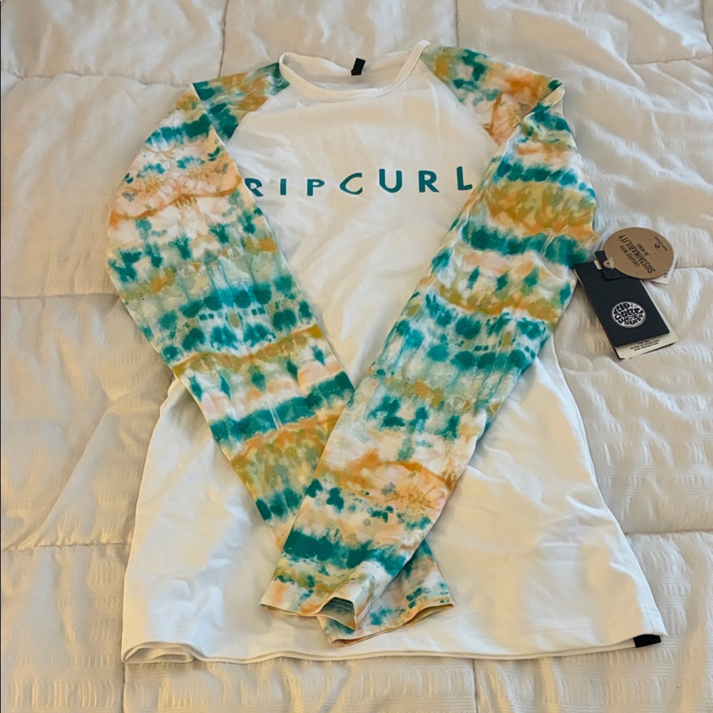 Rip Curl Women's Colorful Tie-Dye Long Sleeve Tee
